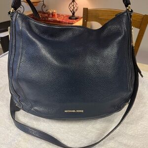 Michael Kors Blue Pebbled Leather Hobo / shoulder Bag - Mint